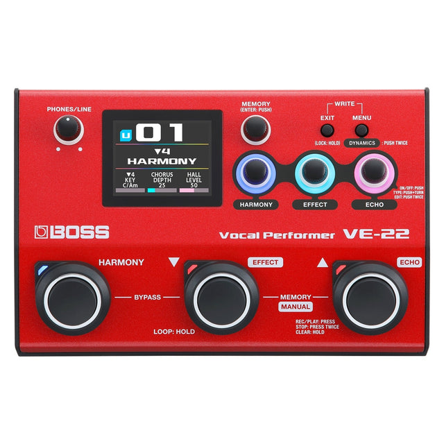 BOSS VE-22 Vocal Performer Multi-Effects Processor 1