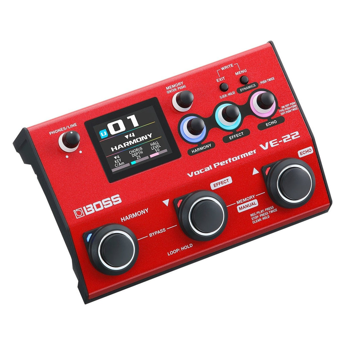 BOSS VE-22 Vocal Performer Multi-Effects Processor 2