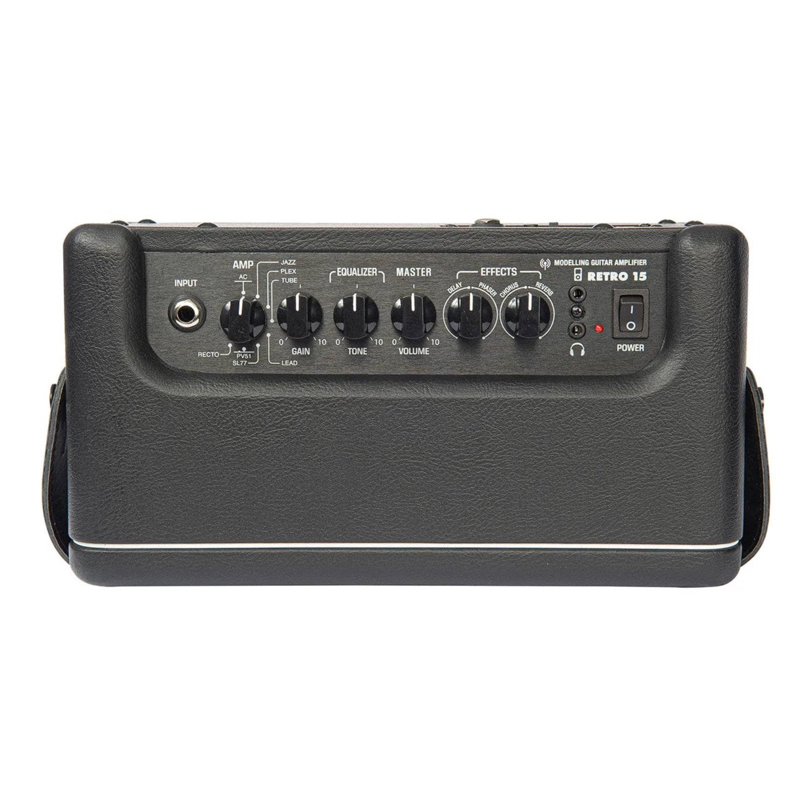 Vintage Retro 15W Guitar Amplifier with Bluetooth & Effects Black 2