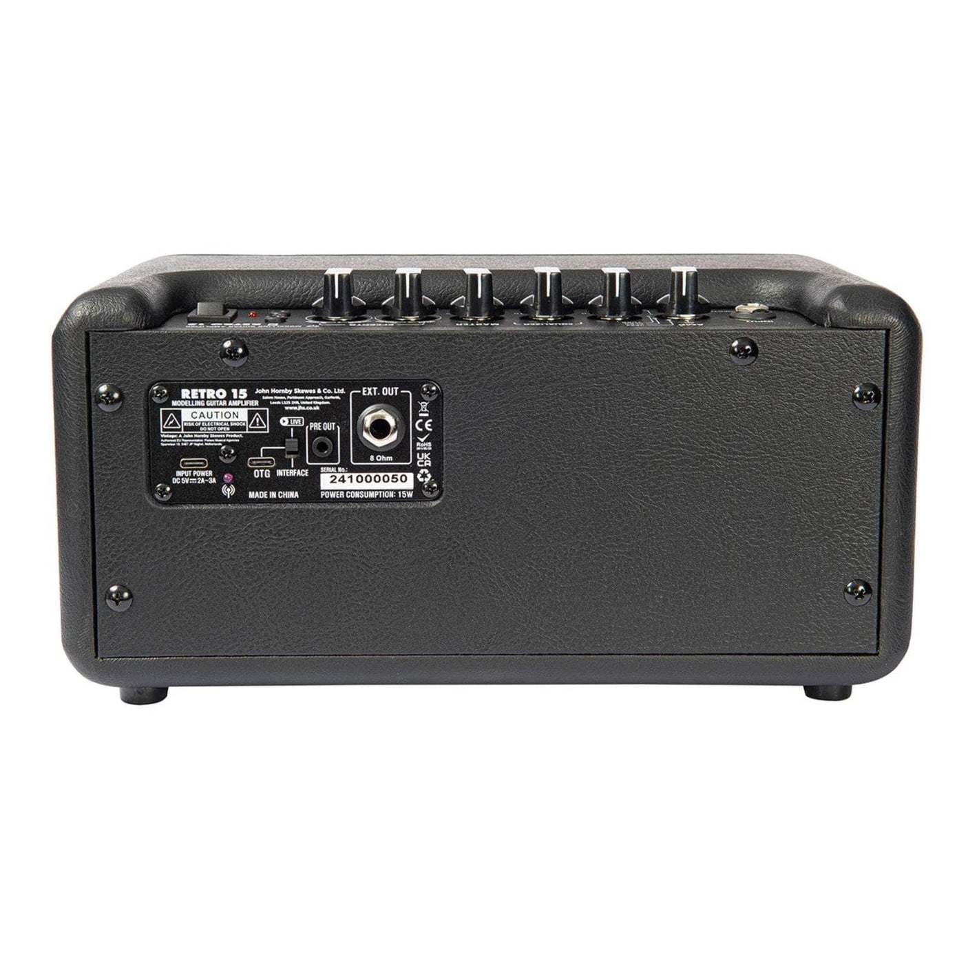 Vintage Retro 15W Guitar Amplifier with Bluetooth & Effects Black 6