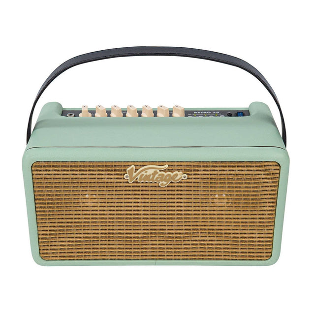 Vintage Retro 15W Guitar Amplifier with Bluetooth & Effects Mint Green 1