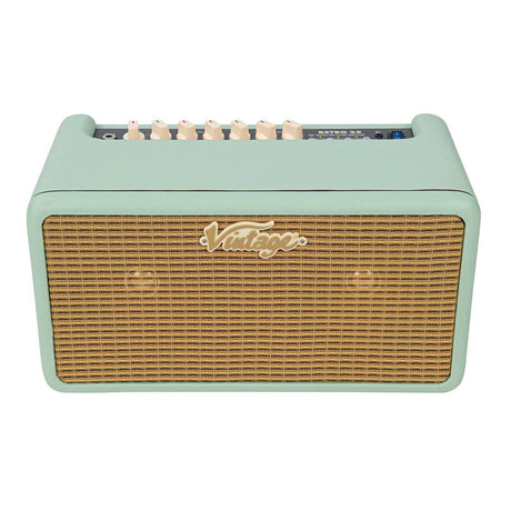 Vintage Retro 15W Guitar Amplifier with Bluetooth & Effects Mint Green 2