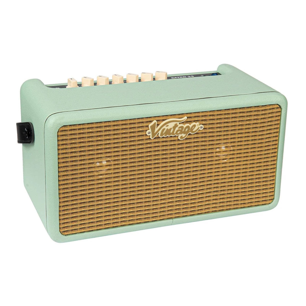Vintage Retro 15W Guitar Amplifier with Bluetooth & Effects Mint Green 3