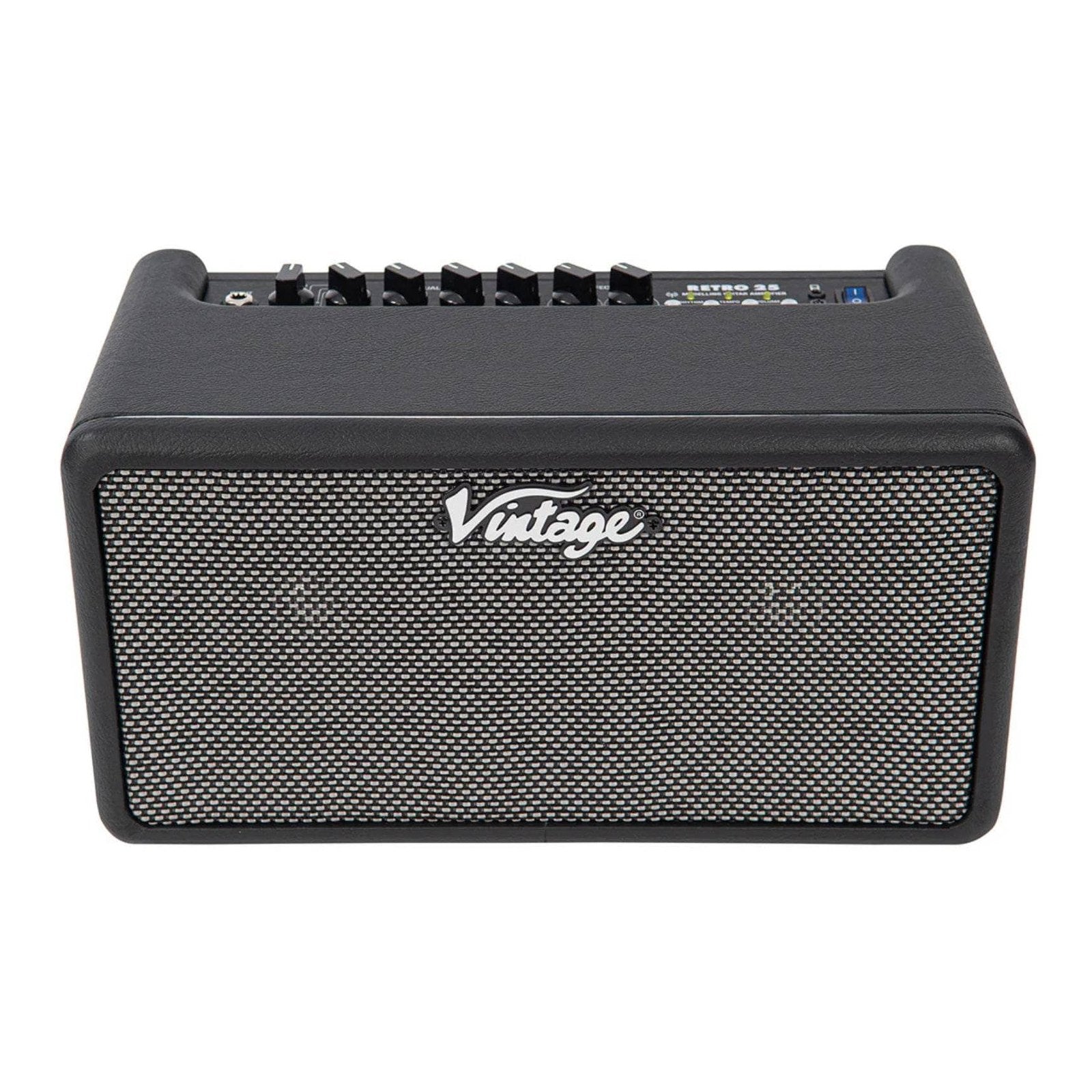 Vintage Retro 25W Guitar Amplifier with Bluetooth & Drum Machine Black 3