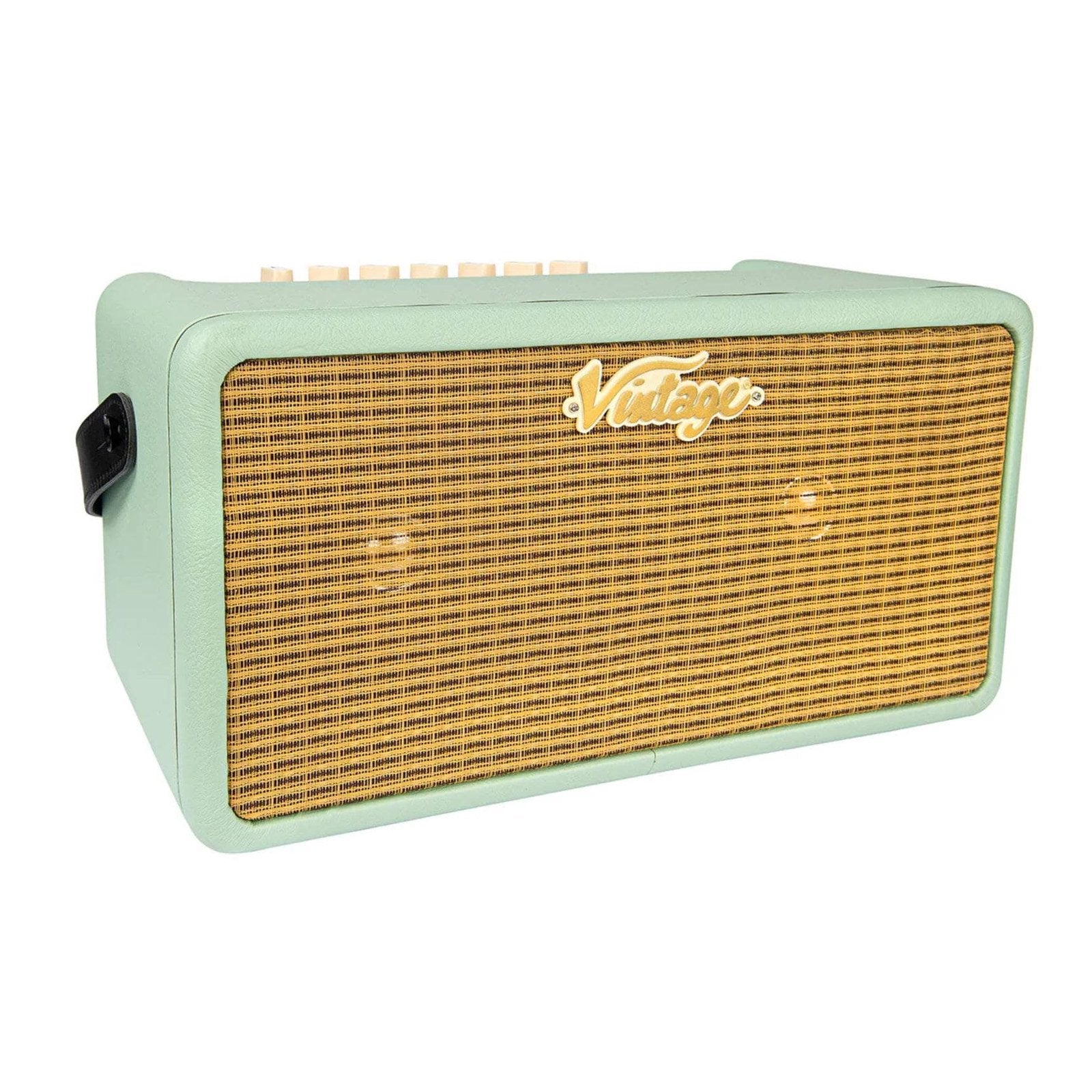 Vintage Retro 25W Guitar Amplifier with Bluetooth & Drum Machine Mint Green 4