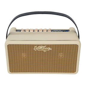 Vintage Retro 25W Guitar Amplifier with Bluetooth & Drum Machine Vintage White 1