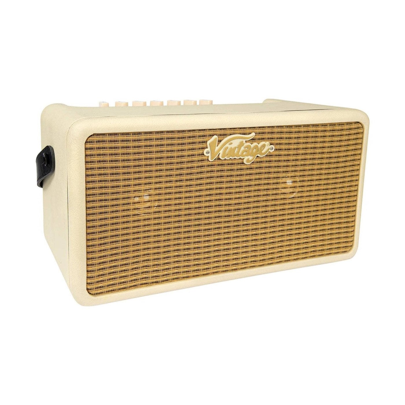 Vintage Retro 25W Guitar Amplifier with Bluetooth & Drum Machine Vintage White 4