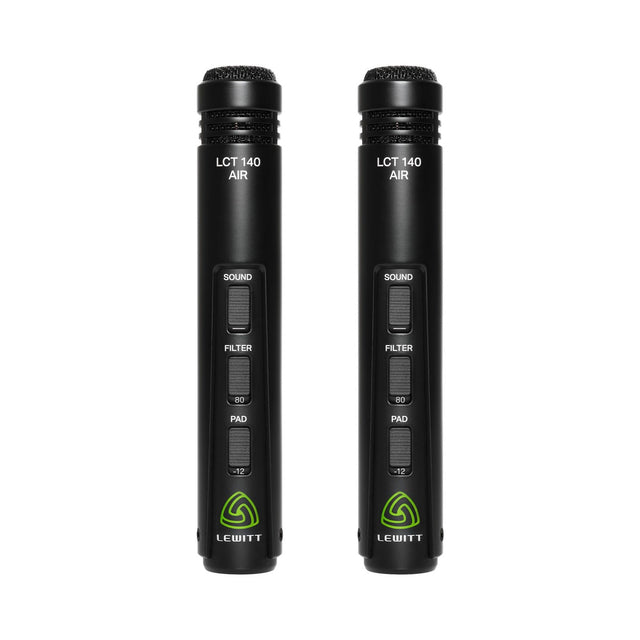 Lewitt LCT 140 AIR Small Diaphragm Condenser Microphone Stereo Matched Pair 1