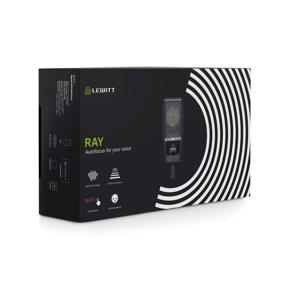 Lewitt RAY Condenser Microphone with AURA Vocal Autofocus Technology 6