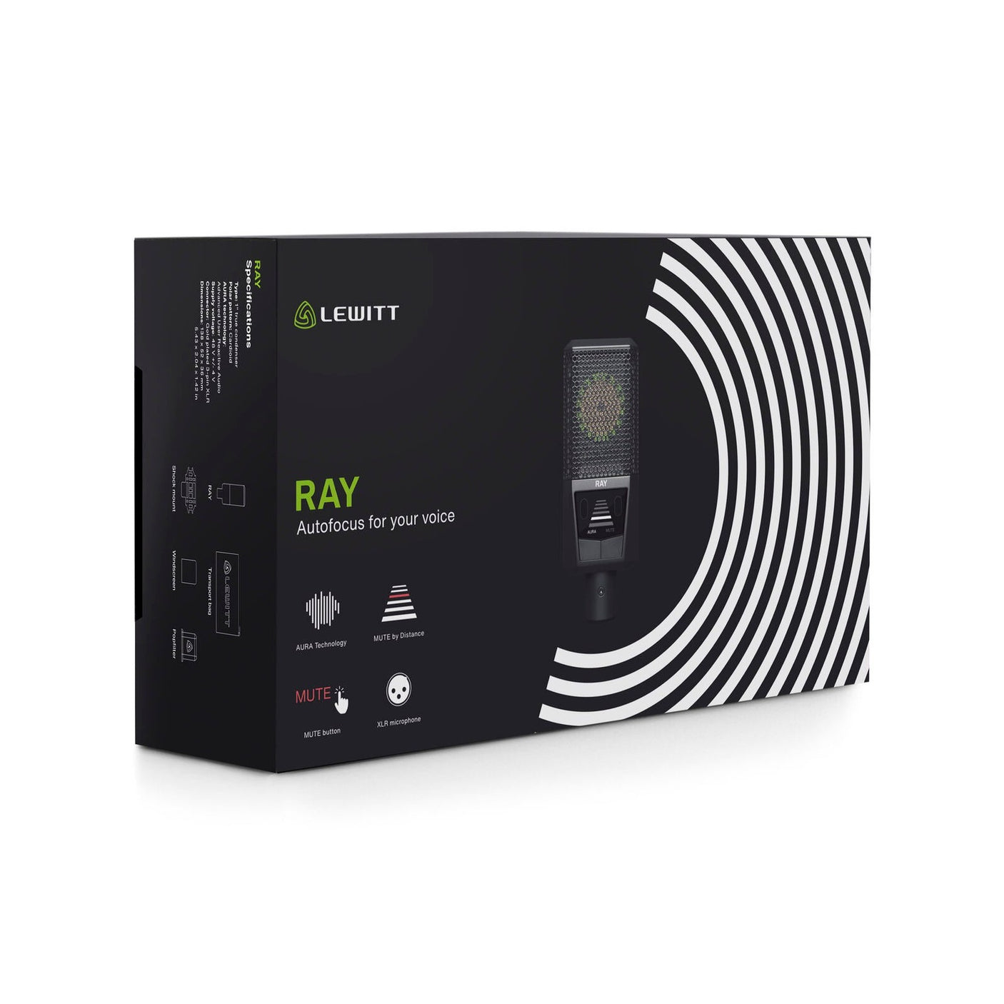 Lewitt RAY Condenser Microphone with AURA Vocal Autofocus Technology 6