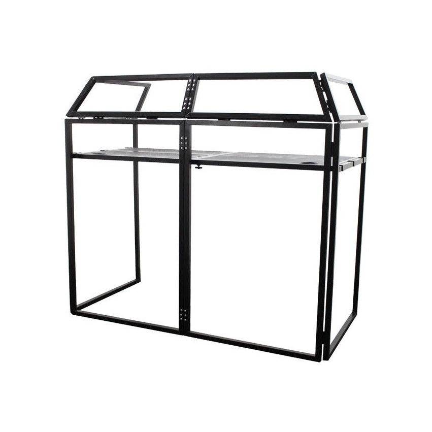 Ultimax DJ Booth Pro - Foldable DJ Booth System with Black & White Skrims 1