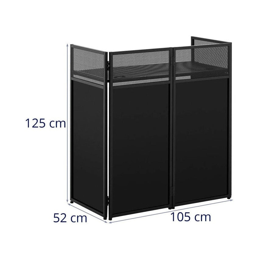 Ultimax DJ Combi Booth - Portable DJ Booth System with Black & White Skrims 4