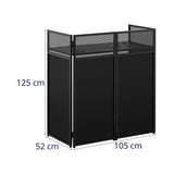 Ultimax DJ Combi Booth - Portable DJ Booth System with Black & White Skrims 4